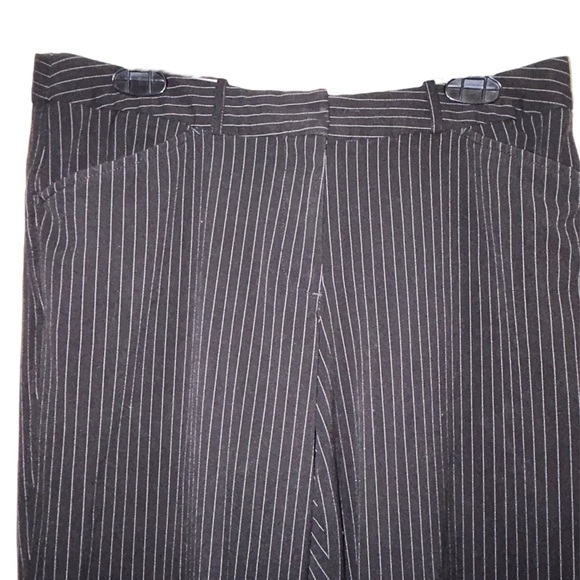 Worthington • Dress Pants, Slacks, Black with White Pinstripes, Straight, 10P - Picture 4 of 10